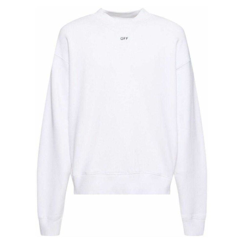 Off-White Unisex Adult Stamp Sweatshirt / White